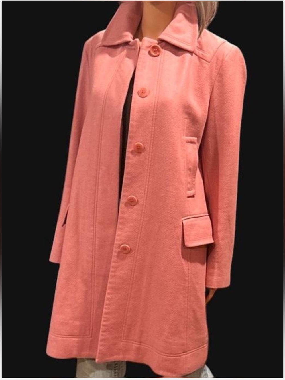 Ann Taylor Rose Pink Wool Blend Single Breasted Tailored Coat - Size 0 🌸